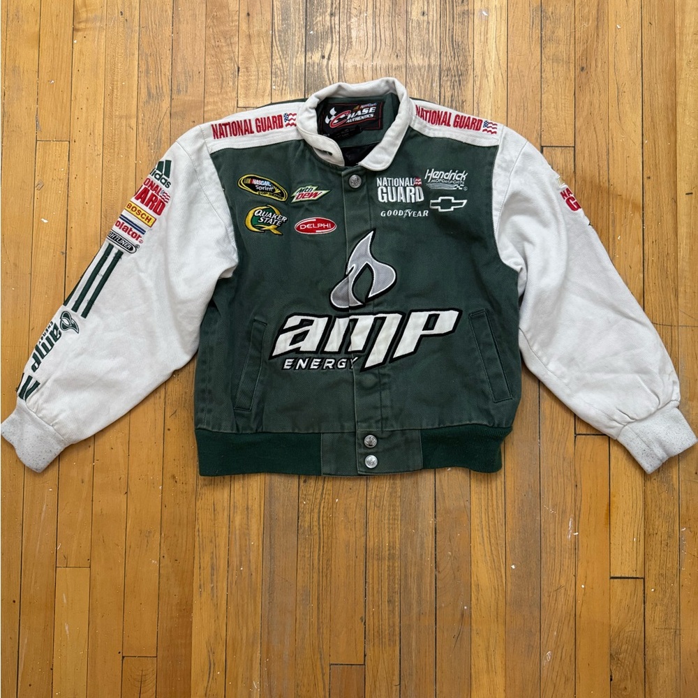NASCAR Dale Jr. 88 Chase Authentic Jacket National Guard Amp Energy Green NOTE